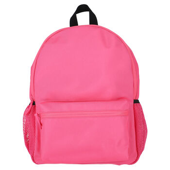 Girls Pink Logo Backpack