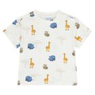 طقم شورت أبيض وبرتقالي وأزرق للأولاد الصغار, 2, hi-res