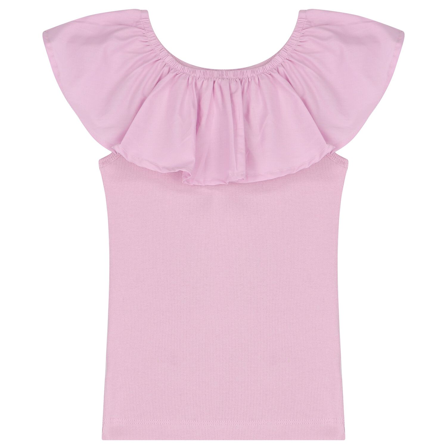 Girls Pink Ruffled Top, 1, hi-res