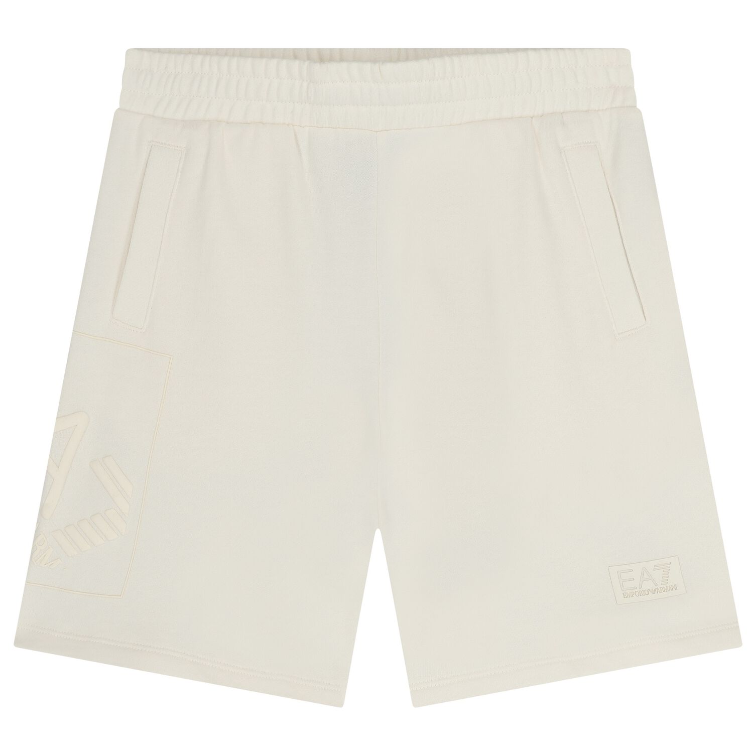 Boys Ivory Logo Shorts, 1, hi-res