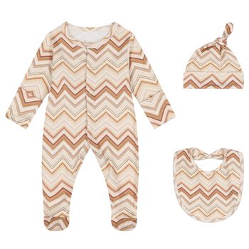Multi-Coloured Zig Zag Babygrow Set