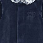Baby Boys Navy Blue & Ivory Toile De Jouy Babygrow, 1, hi-res