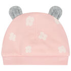 Girls Pink Babygrow & Hat Set, 1, hi-res