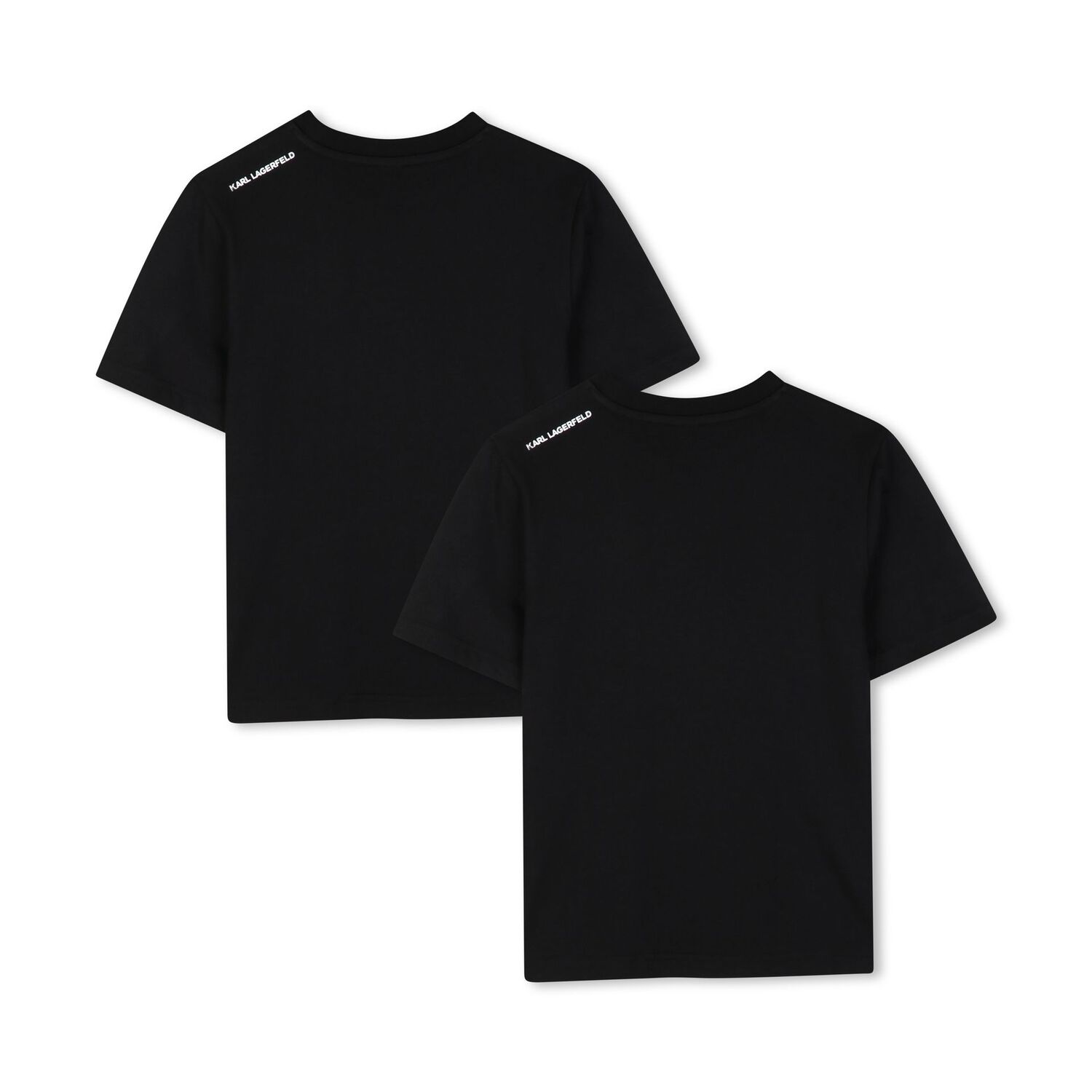 Boys Mini Me Black Logo T-Shirts ( 2 Pack ), 1, hi-res