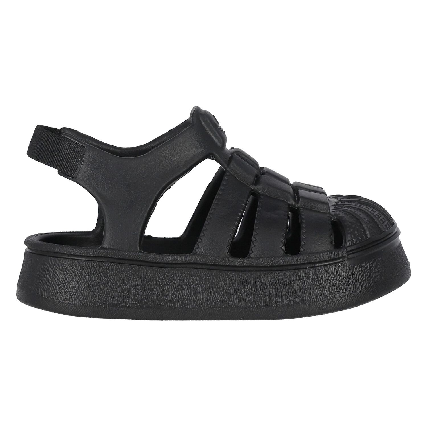 Black Logo Superstar Sandals, 1, hi-res image number null