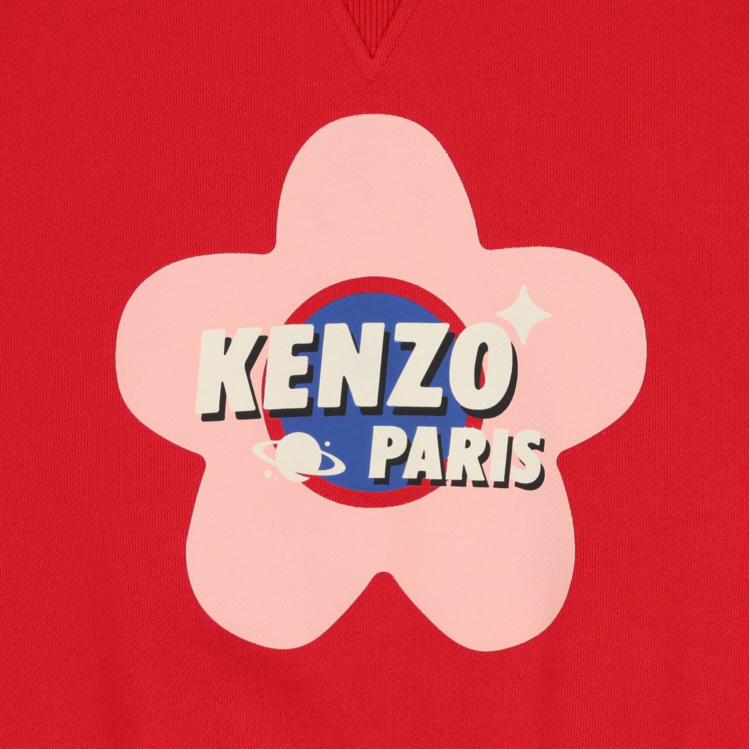 سويت شيرت أحمر بشعار للبنات, 1, hi-res