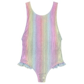 Girls Iridescent Rainbow Swimsuit