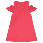 Girls Pink Ruffled Dress Set, 1, hi-res