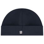 Baby Boys Navy Blue Logo Hat, 3, hi-res