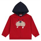 Younger Boys Ivory, Red & Navy Blue Teddy Bear Tracksuit Set (3 Piece), 3, hi-res