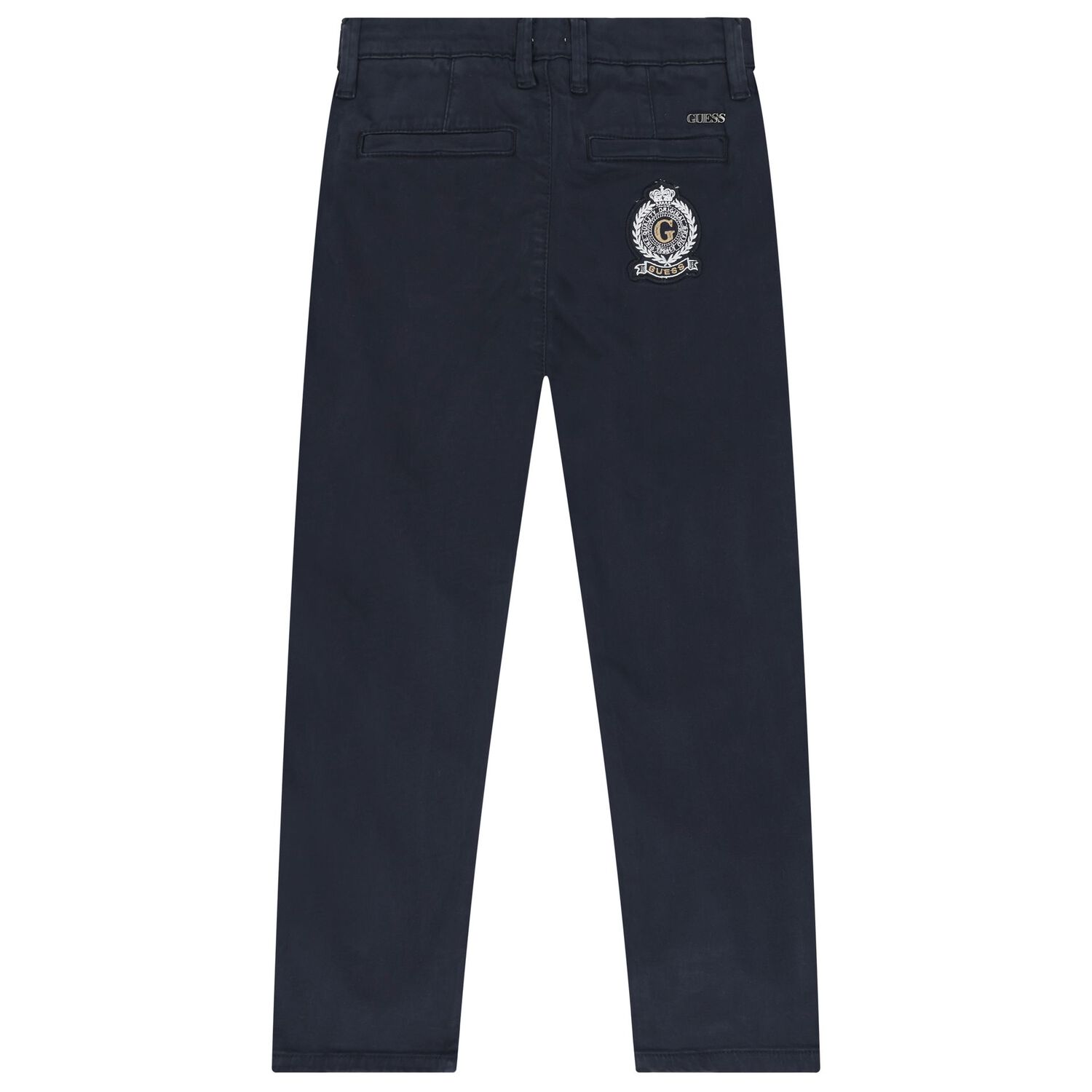Boys Navy Blue Cotton Trousers, 1, hi-res image number null