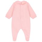 Baby Girls Pink Teddy Bear Logo Babygrow Gift Set, 3, hi-res
