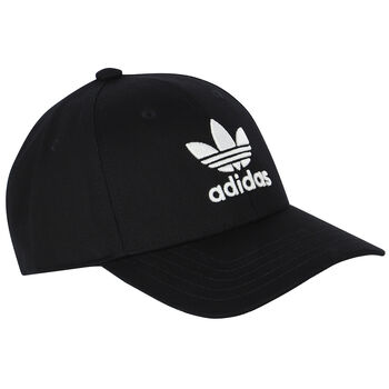 Black Logo Embroidered Cap