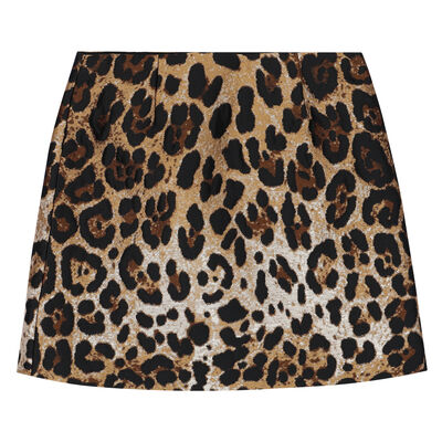 Girls Leopard Mini Me Skirt