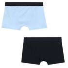 Boys Black & Blue Logo Boxer Short (2-Pack), 1, hi-res