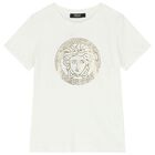 White Logo Medusa T-Shirt, 1, hi-res