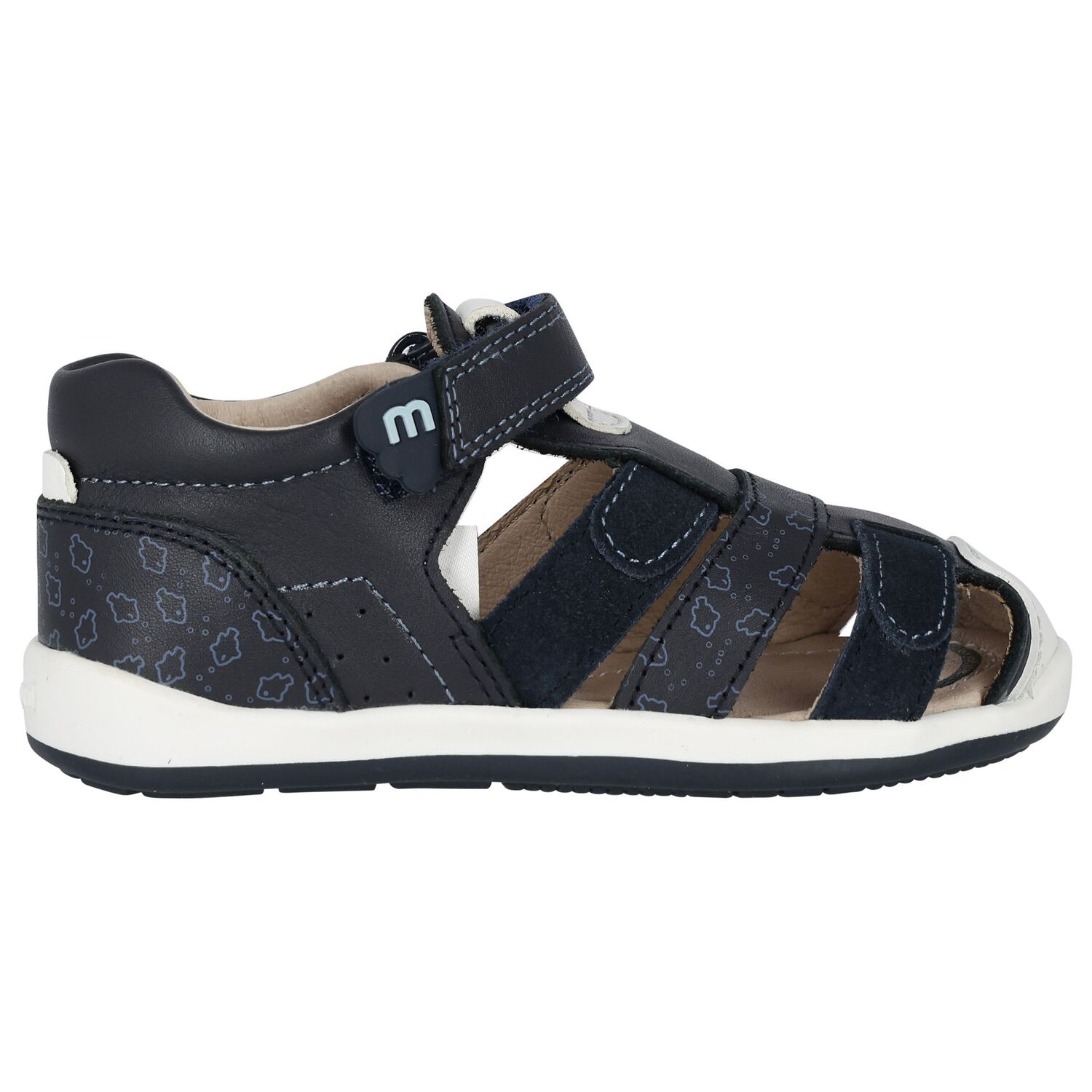 Younger Boys Navy Blue Sandals, 3, hi-res image number null
