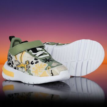 Beige Lion King Racer Trainers