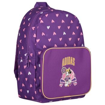 Girls Purple Disney Logo Backpack