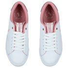 Girls White Logo Trainers, 1, hi-res