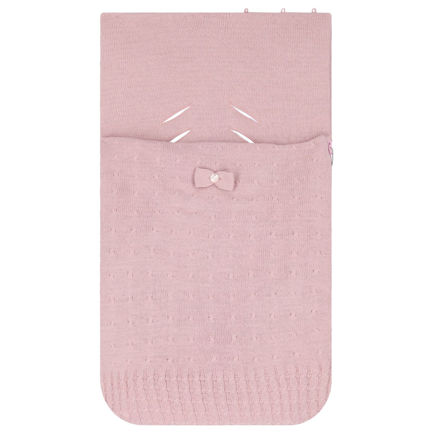 Baby Girls Pink Baby Knit Nest, 1, hi-res