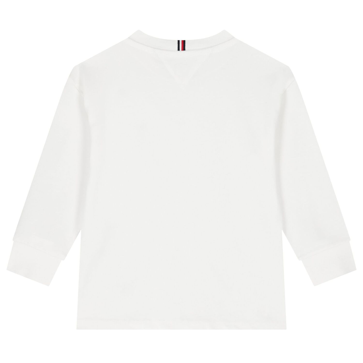 Boys White Long Sleeve Top, 2, hi-res