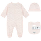 Pink Logo Babygrow Gift Set, 1, hi-res