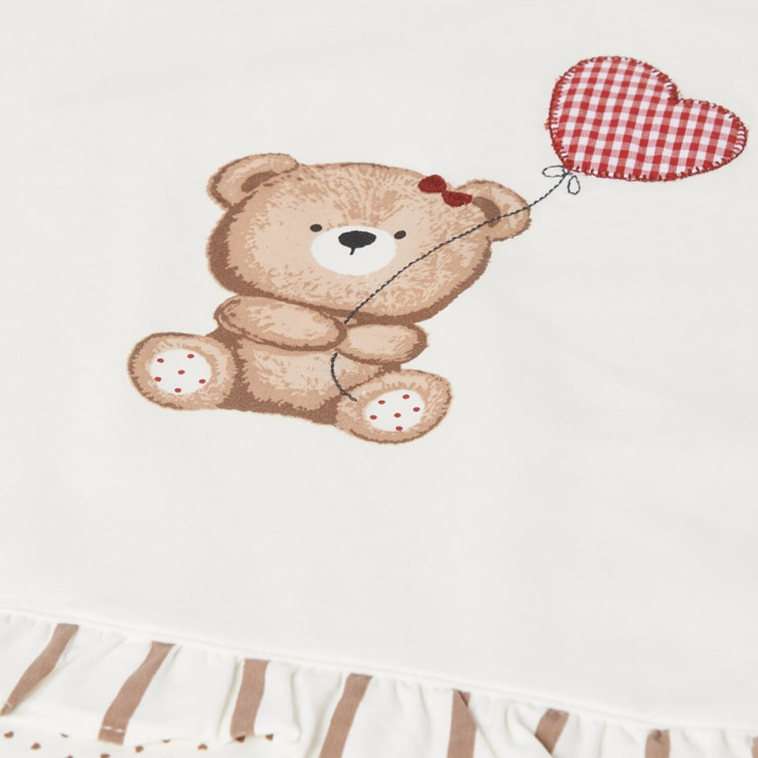 Baby Girls Ivory Teddy Bear Blanket, 1, hi-res image number null