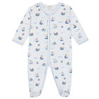 Baby Boys White Boats At Sea Babygrow, 1, hi-res