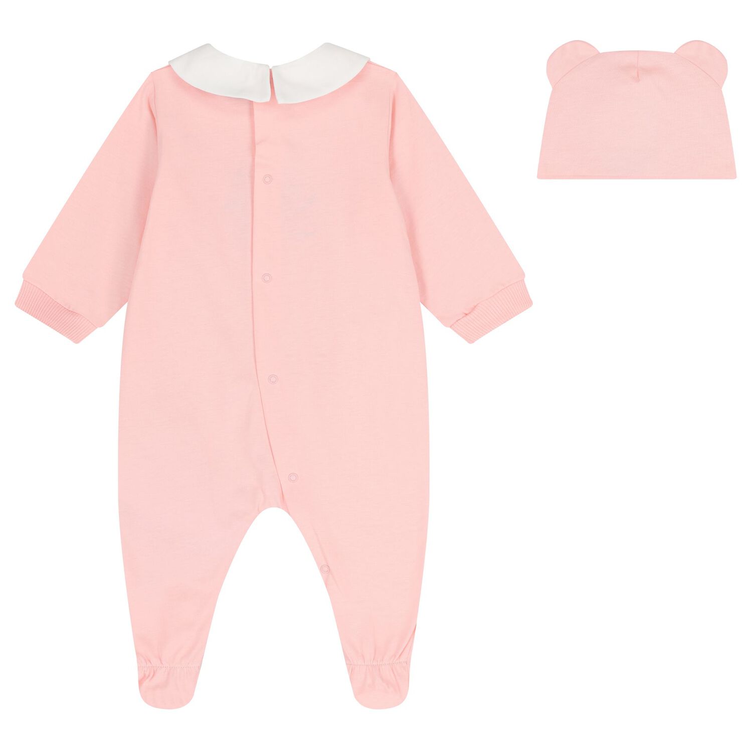 Baby Girls Pink Teddy Bear Logo Babygrow Gift Set , 4, hi-res