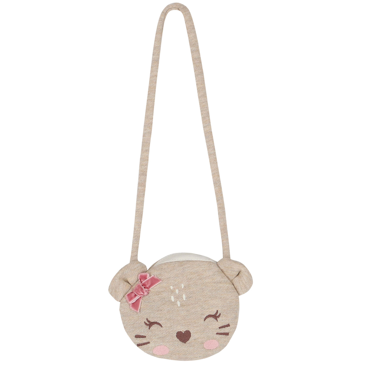 طقم فستان بنات شيربا مع حقيبة باللون العاجى, 1, hi-res