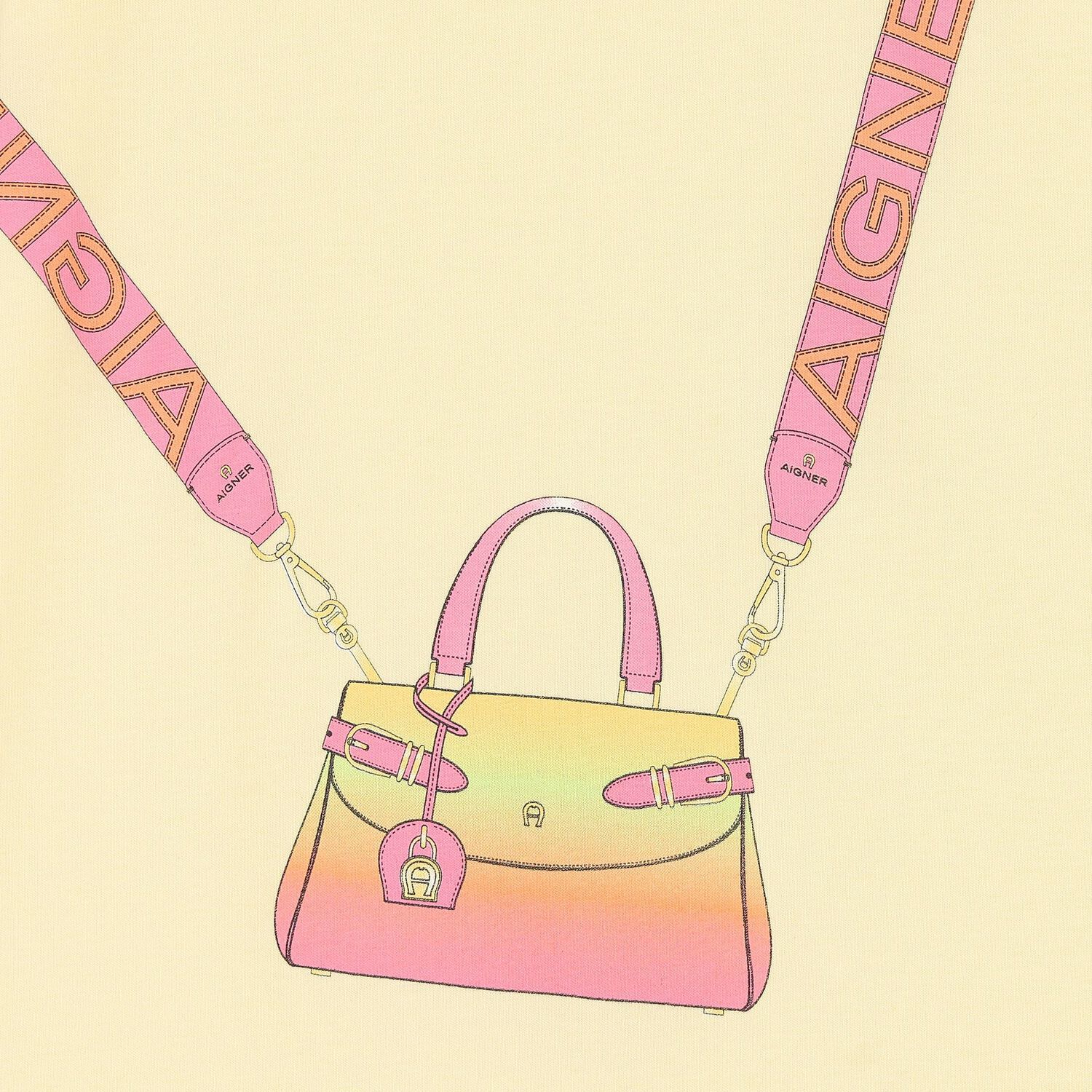 Girls Yellow Logo Bag Dress, 1, hi-res