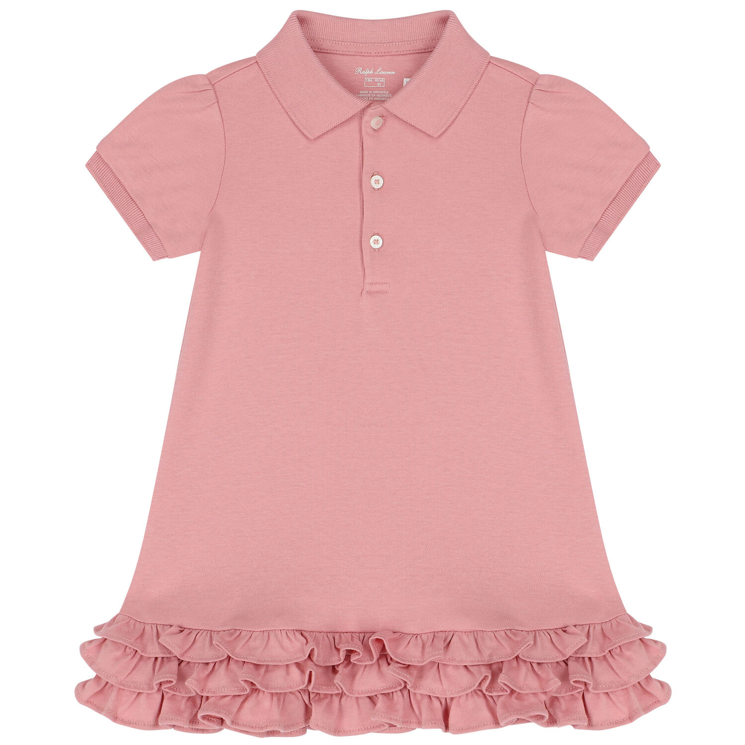 Baby Girls Pink Polo Dress Set, 1, hi-res