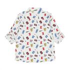 Boys White Logo Shirt, 1, hi-res