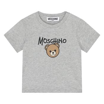 Younger Grey Teddy Bear Logo T-Shirt