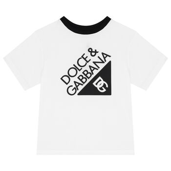 Boys White Logo T-Shirt