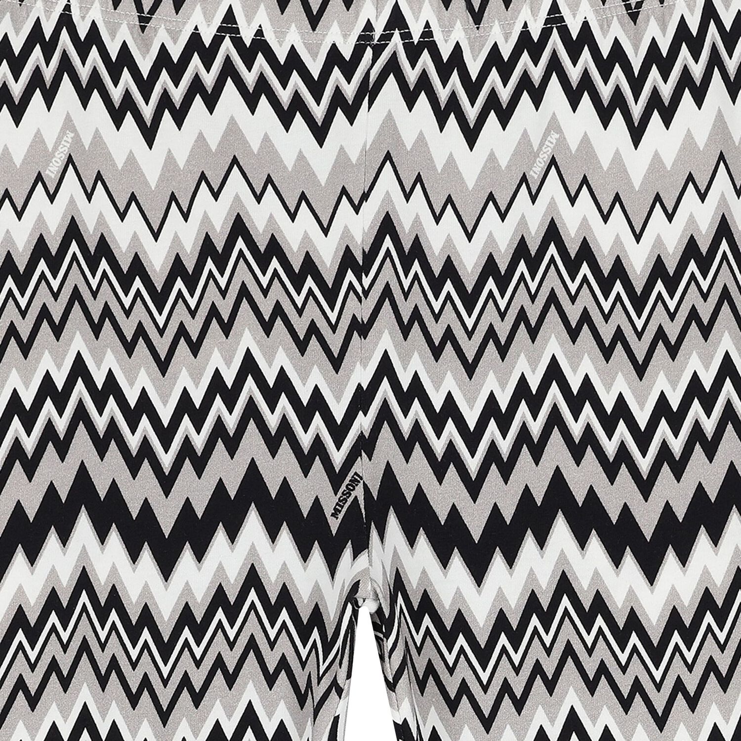 Girls Black & White Zigzag Leggings, 2, hi-res