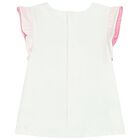 طقم بنات شورت باللون الوردي والعاجي (4 قطع), 1, hi-res