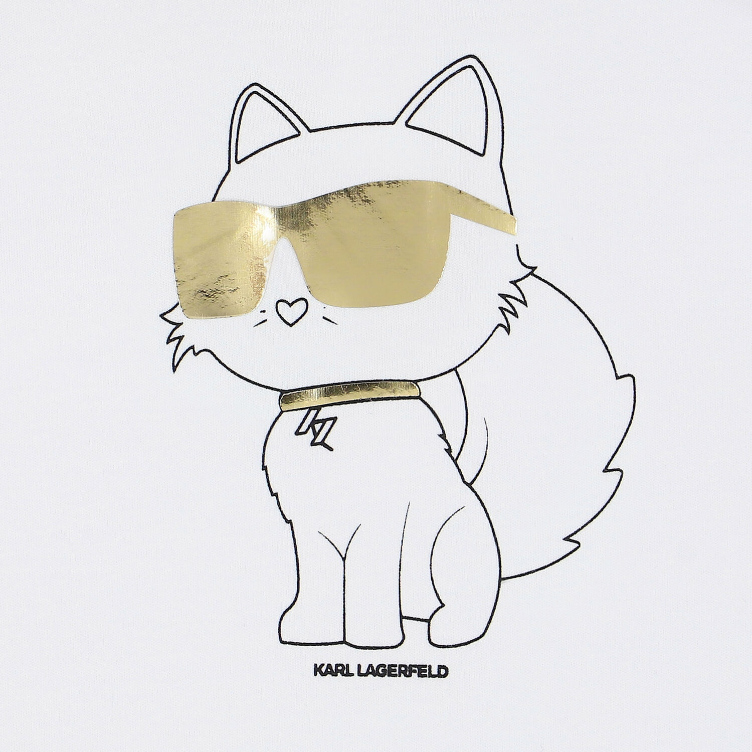 فستان بالشعار بطبعة شوبيت باللون الأبيض, 1, hi-res