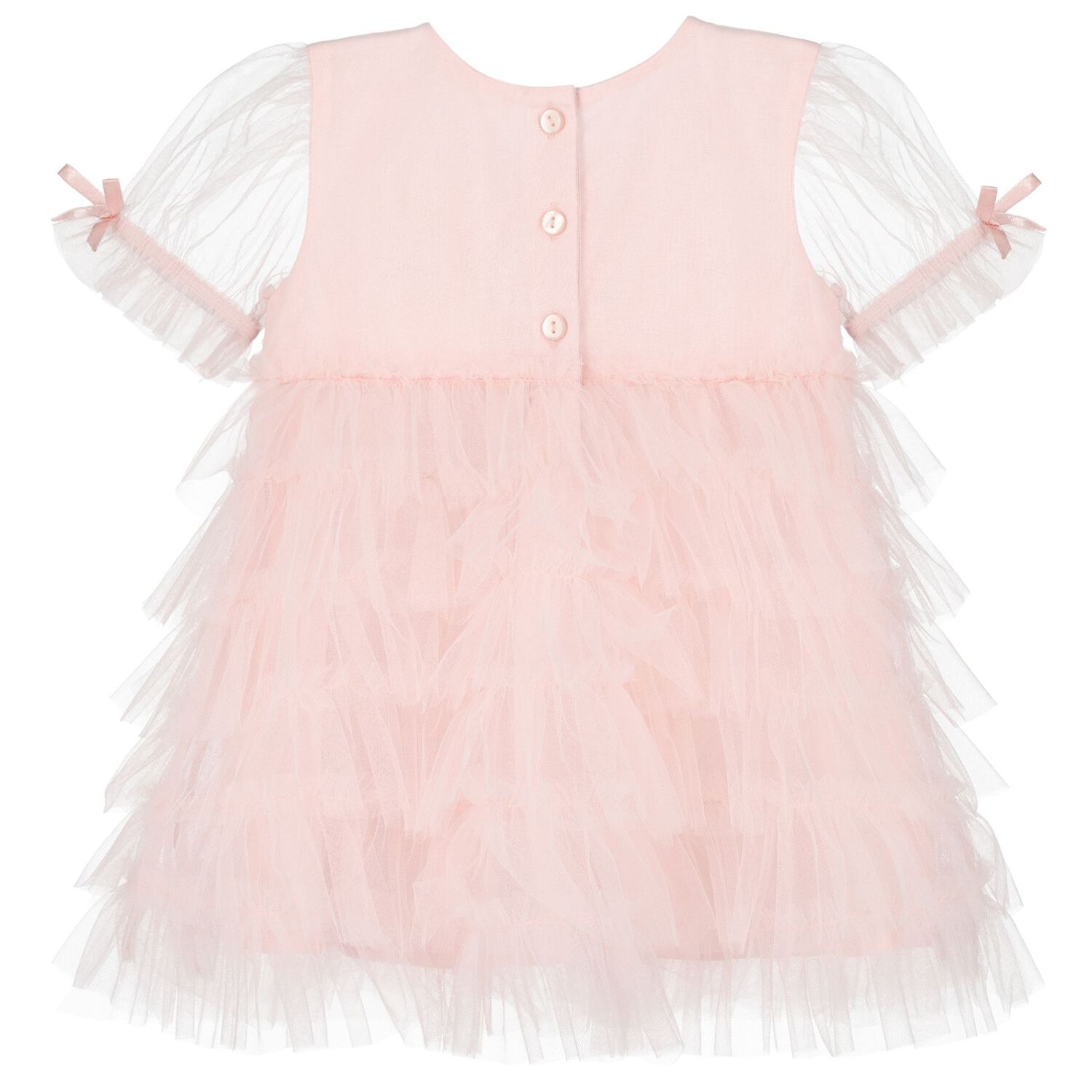 Younger Girls Pink Embellished Tulle Dress Set, 1, hi-res image number null