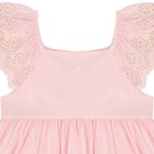 Girls Pink Embroidered Dress, 2, hi-res