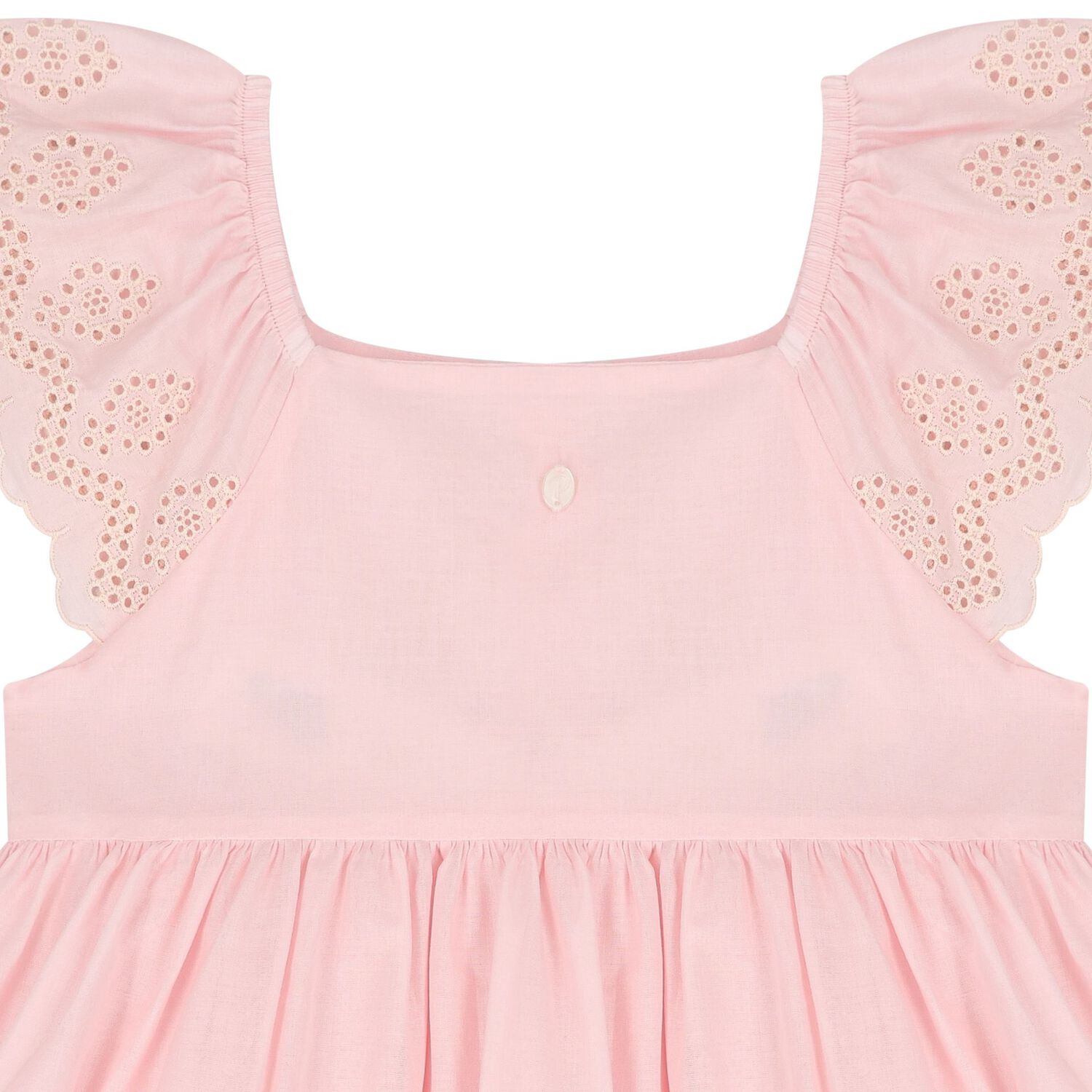Girls Pink Embroidered Dress, 2, hi-res