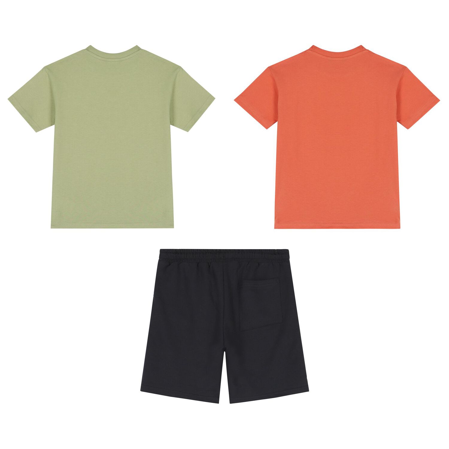 Boys Green, Orange & Black Shorts Set, 1, hi-res image number null