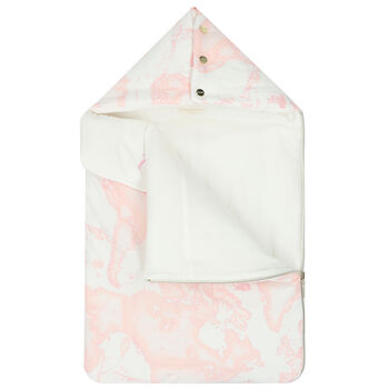 Pink & Ivory Geo Map Baby Nest