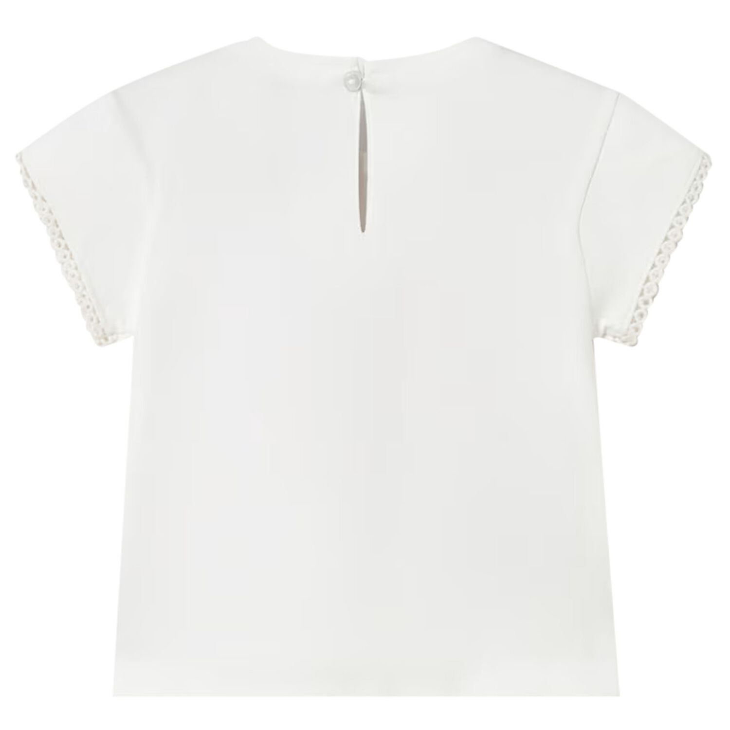 قميص عاجي اللون للبنات الصغيرات, 1, hi-res