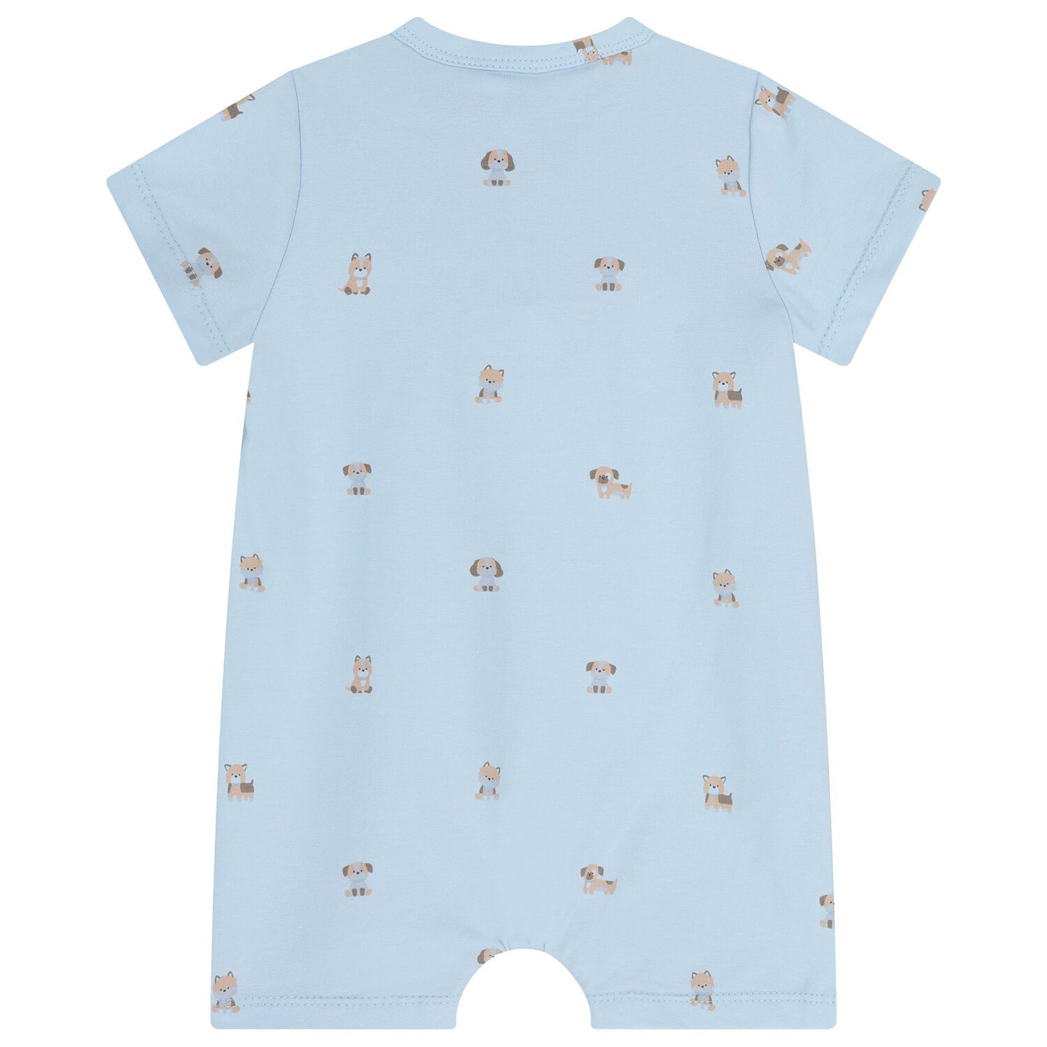 Baby Boys Blue Puppy Romper ( 2-Pack ), 2, hi-res