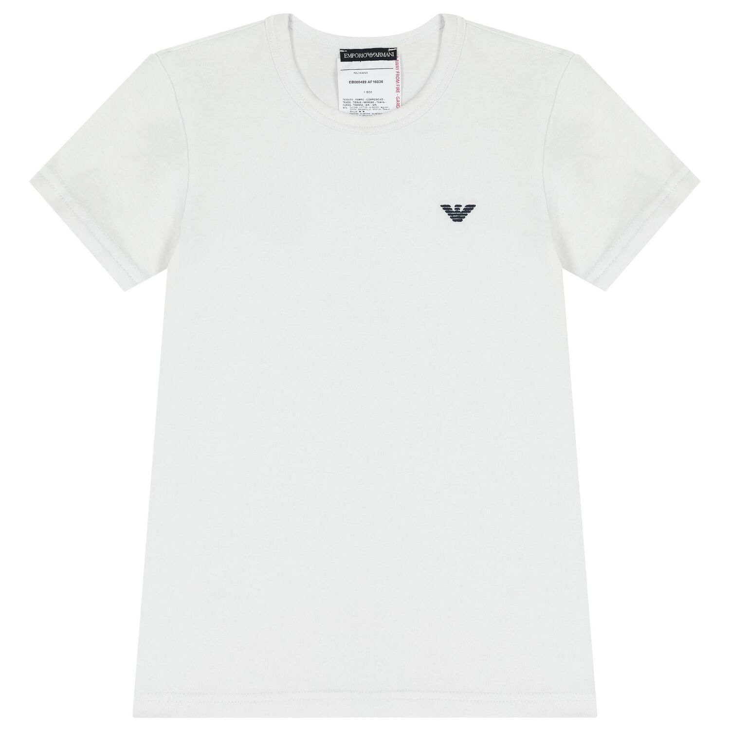 Boys White & Navy Blue T-Shirts ( 2-Pack ), 1, hi-res