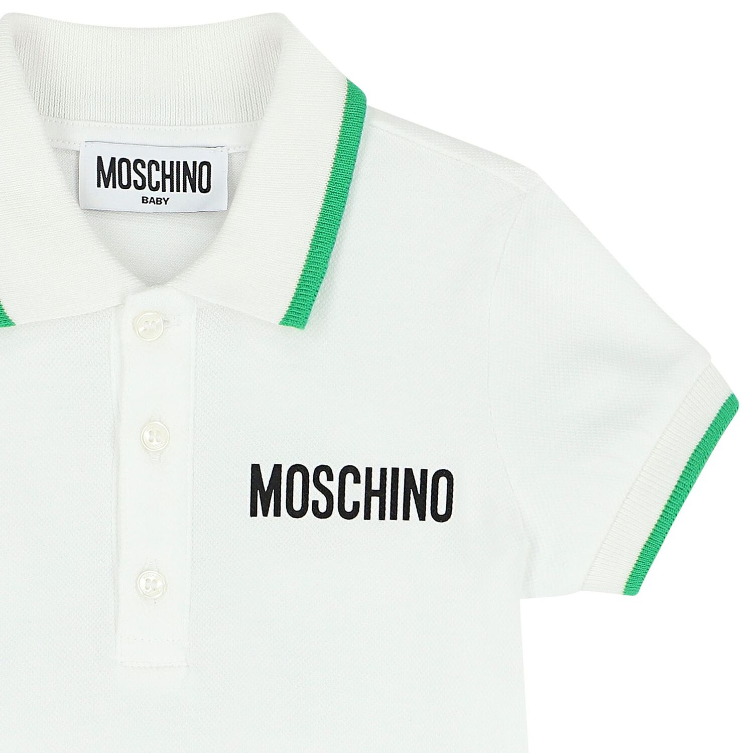 Younger Boys Teddy Bear Logo Polo Shirt, 1, hi-res