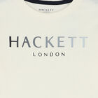 توب أولاد بأكمام بالشعار باللون العاجى, 3, hi-res