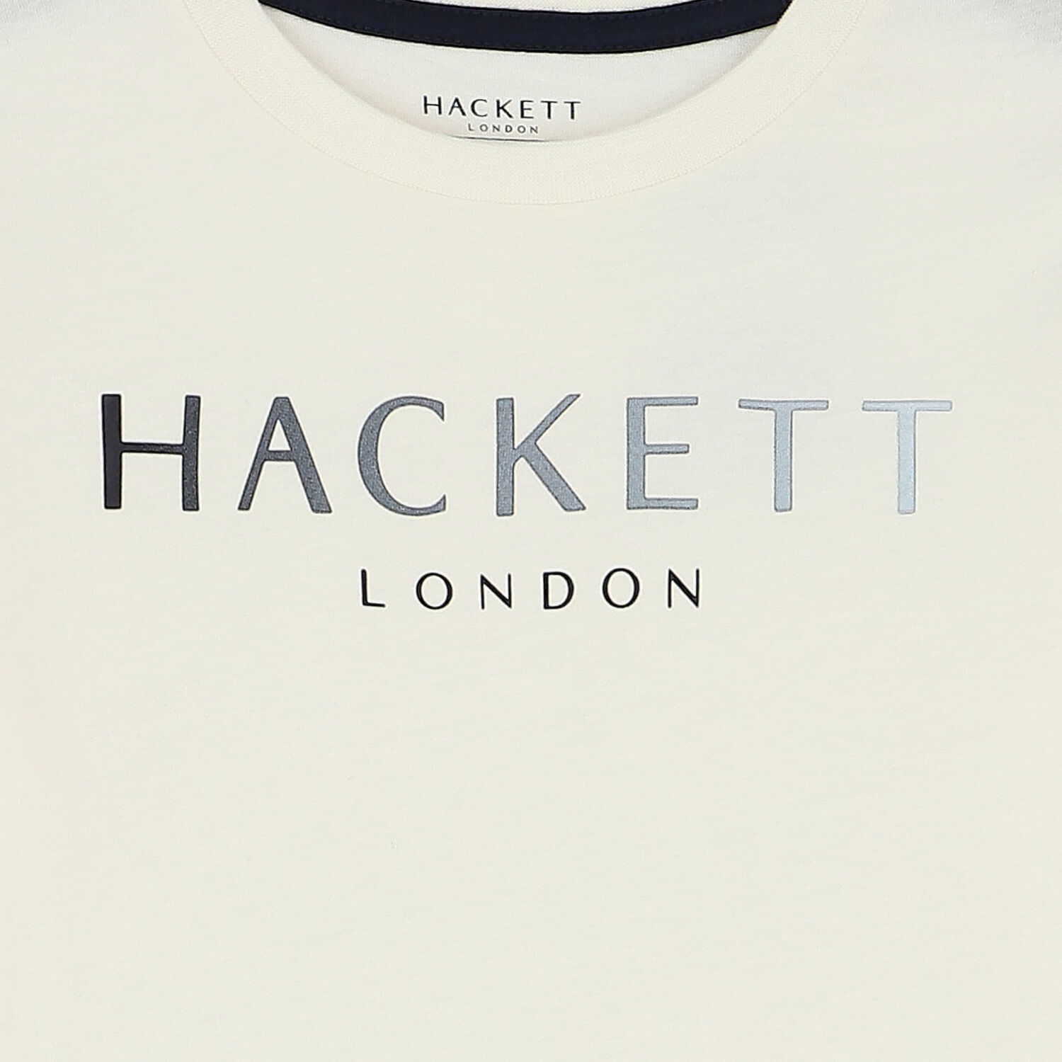 توب أولاد بأكمام بالشعار باللون العاجى, 3, hi-res